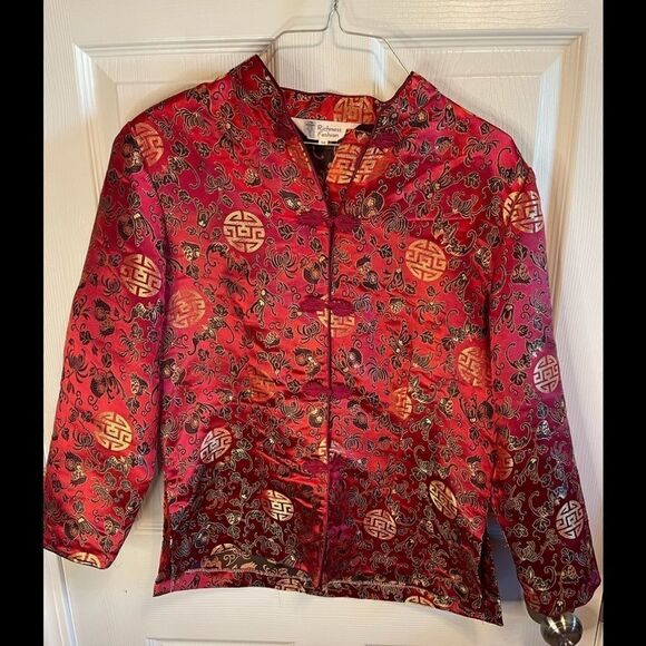 red oriental jacket sz M - Picture 1 of 4